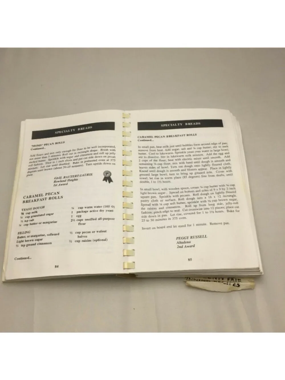 VTG The Big Howdy Los Angeles County Fair 1994 Cookbook Recipes Award Winning